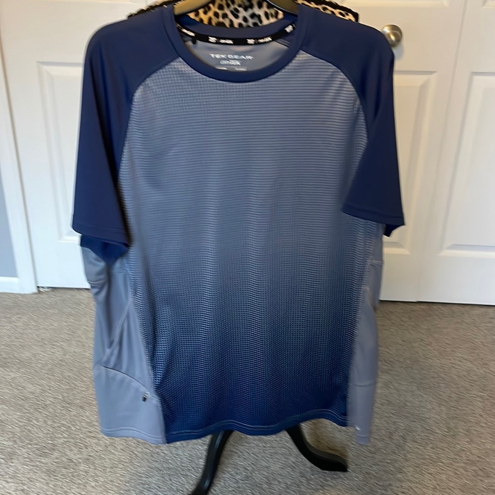 Mens Tek Gear nylon running shirt with pocket